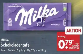 Aldi Nord Milka Schokoladentafel Angebot