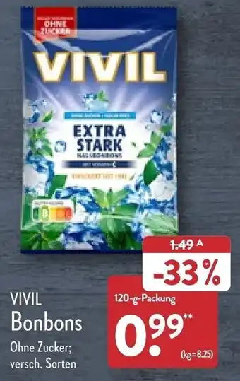 Aldi Nord Vivil Bonbons 120 g Packung Angebot