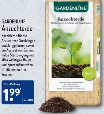 Aldi Nord Gardenline Anzuchterde 16 L Packung Angebot