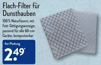 Aldi Nord Flach Filter für Dunsthauben 4er Packung Angebot