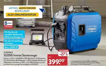 Aldi Nord Scheppach SG2500i Inverter Stromerzeuger Angebot