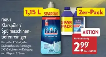 Aldi Nord Finish Klarspüler/Spülmaschinentiefenreiniger Angebot