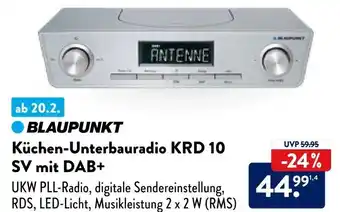 Aldi Nord Blaupunkt Küchen Unterbauradio KRD 10 SV mit DAB+ Angebot