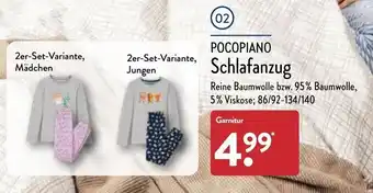 Aldi Nord Pocopiano Schlafanzug Angebot