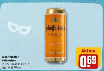 REWE Center Schofferhofer Hefeweizen 500 ml Angebot