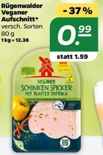 NETTO Rügenwalder Veganer Aufschnitt 80 g Angebot