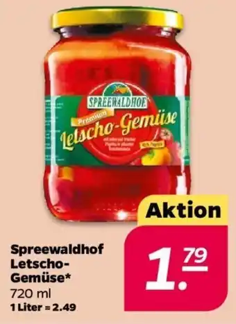 NETTO Spreewaldhof Letscho Gemüse 720 ml Angebot