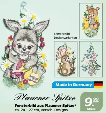 NETTO Fensterbild aus Plauener Spitze Angebot