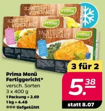 NETTO Prima Menü Fertiggericht 3x400 g Angebot