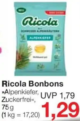 Jawoll Ricola Bonbons Alpenkiefer Zuckerfrei 75 g Angebot