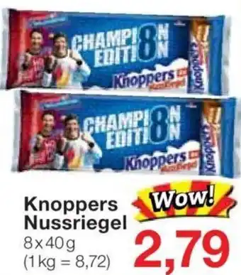 Jawoll Knoppers Nussriegel 8x40 g Angebot