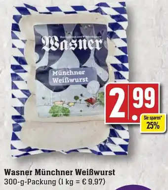 Edeka Neukauf Wasner Münchner Weißwurst 300 g Packung Angebot