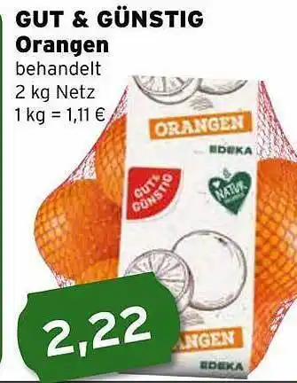 CAP Markt Gut & günstig orangen Angebot