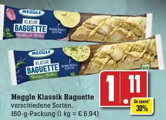 Edeka Neukauf Meggle Klassik Baguette 160 g Packung Angebot