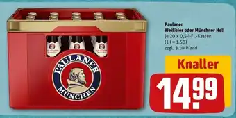 REWE Center Paulaner Munchner Hell 20*500ml Angebot