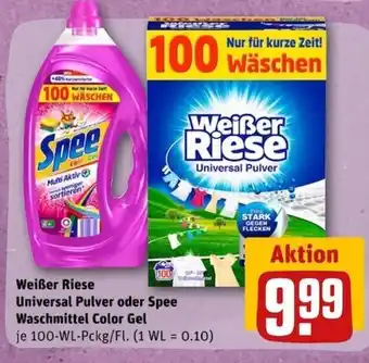 REWE Center Weisser Riese Waschmittel 100wl Angebot