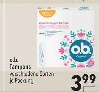 CITTI Markt O.b tampons Angebot