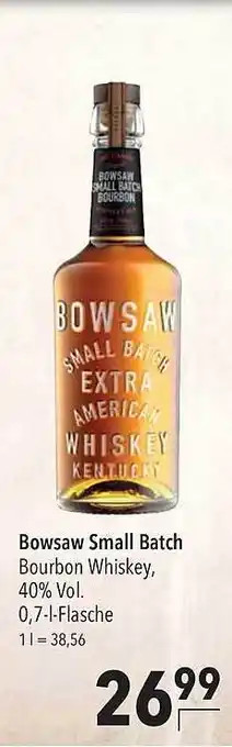 CITTI Markt Bowsaw small batch bourbon whiskey Angebot