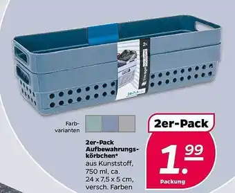 NETTO 2er pack aufbewahrugs körbchen Angebot