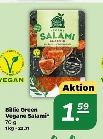 NETTO Billie green vegane salami Angebot