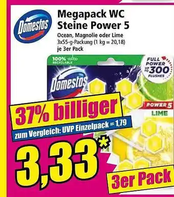 Norma Domestos megapack wc steine power 5 Angebot