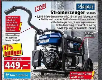 Norma Scheppach stromerzeuger sg3200x Angebot