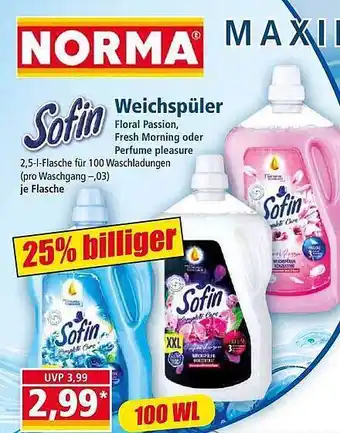 Norma Sofin weichspüler Angebot