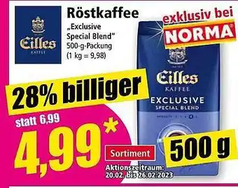 Norma Eilles röstkaffee Angebot