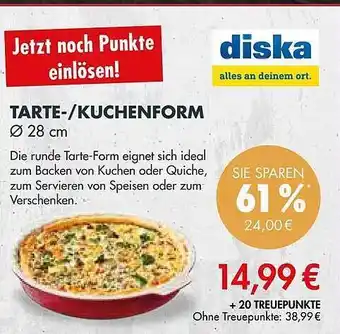 diska Tarte- kuchenform diska Angebot