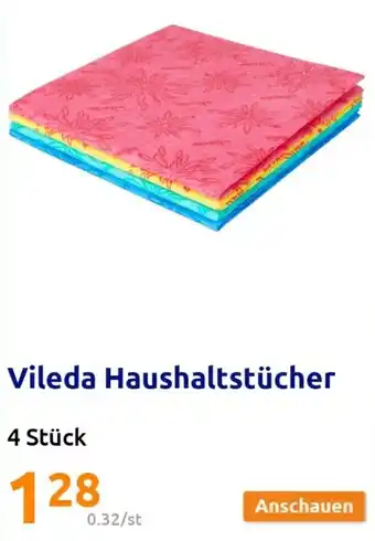 Action Vileda Haushaltstücher 4 Stück Angebot