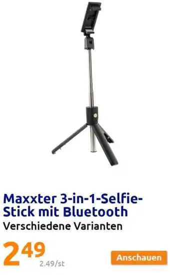 Action Maxxter 3in1 Selfie Stick mit Bluetooth Angebot