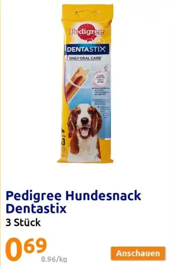 Action Pedigree Hundesnack Dentastix 3 Stück Angebot