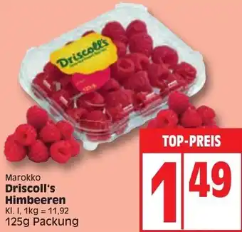 Edeka Driscoll's Himbeeren 125g Packung Angebot