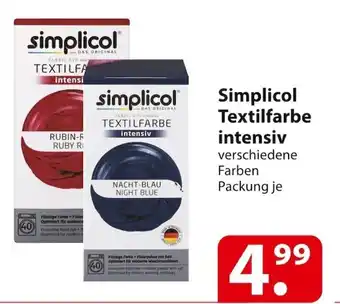 Famila Nord Ost Simplicol Textilfarbe intensiv Angebot