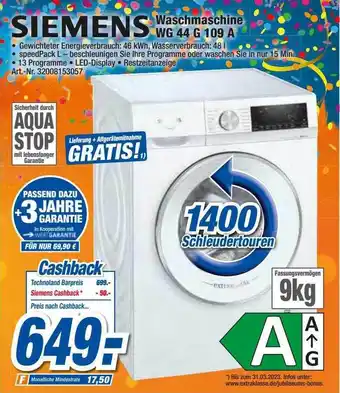 expert Techno Land Siemens waschmaschine Angebot