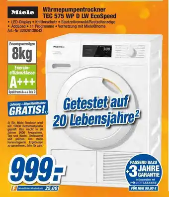 expert Techno Land Miele wärmepumpentrockner Angebot