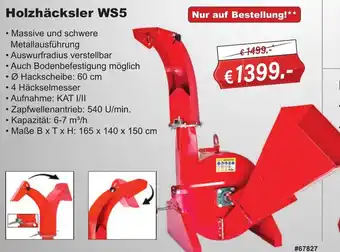 Stabilo Fachmarkt Holzhäcksler WS5 Angebot