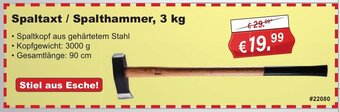 Stabilo Fachmarkt Spaltaxt/Spalthammer, 3 kg Angebot