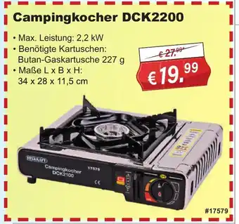 Stabilo Fachmarkt Campingkocher DCK2200 Angebot