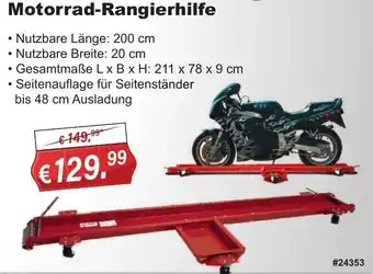 Stabilo Fachmarkt Motorrad Rangierhilfe Angebot