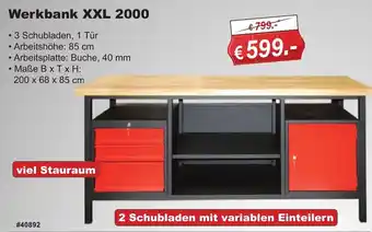 Stabilo Fachmarkt Werkbank XXL 2000 Angebot