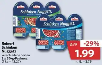 Combi Reinert Schinken Nuggetz 3x50 g Packung Angebot