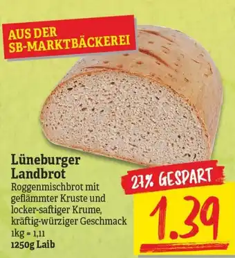 NP Discount Lüneburger Landbrot 1250g Laib Angebot
