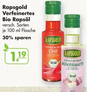 Handelshof Rapsgold Verfeinertes Bio Rapsöl 100 ml Flasche Angebot