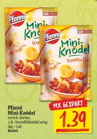 NP Discount Pfanni Mini Knödel 400g Angebot