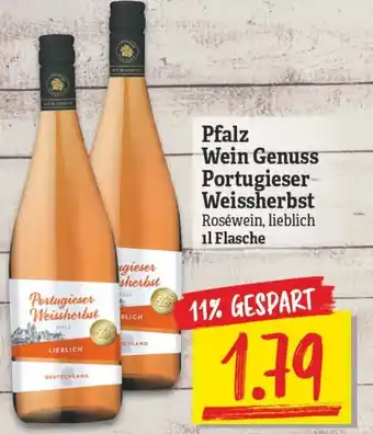 NP Discount Pfalz Wein Genuss Portugieser Weissherbst 1L Angebot