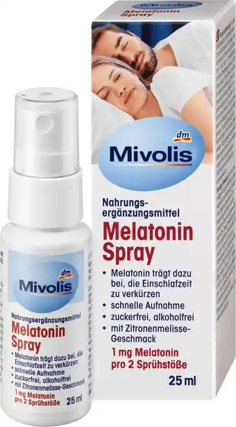 dm drogerie Mivolis melatonin spray Angebot