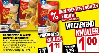 Elli Markt Coppenrath & Wiese Unsere Goldstücke 300/450/540 g Beutel Angebot