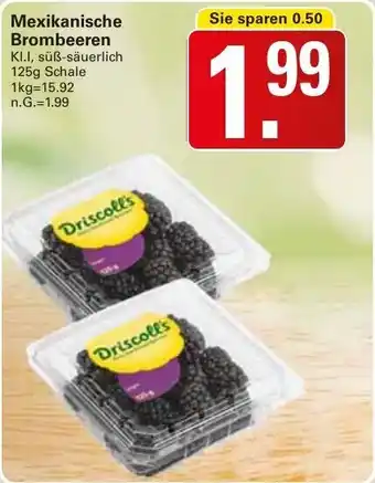 WEZ Driscoll's Mexikanische Brombeeren 125g Schale Angebot