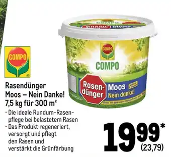 METRO Compo Rasendunger Moos - Nein Danke! 7,5 kg fur 300 m2 Angebot